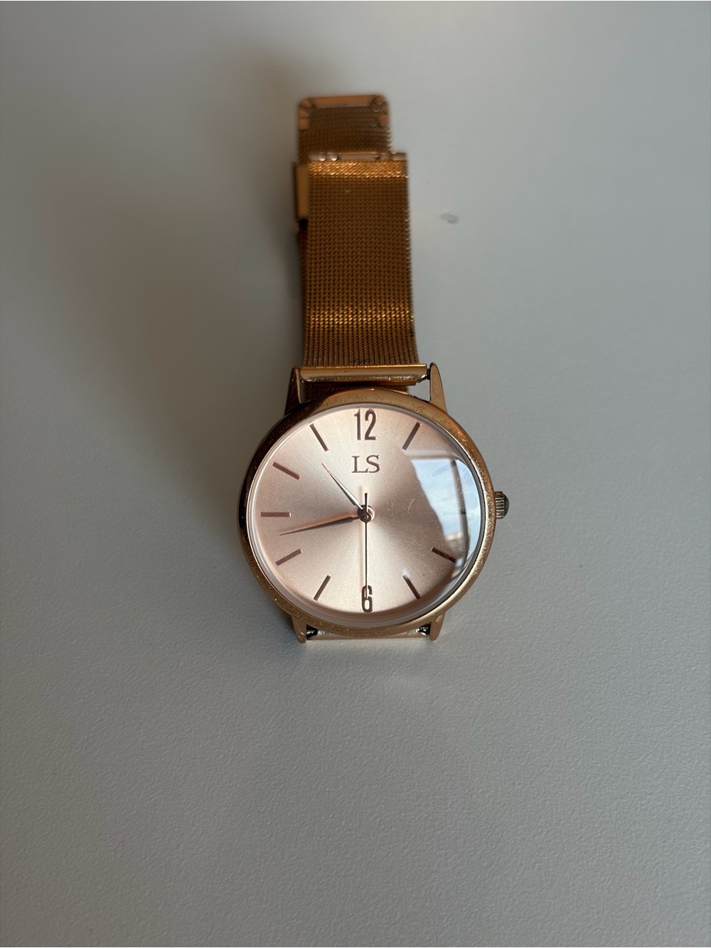Rose Gold Mesh Band Women's Watch